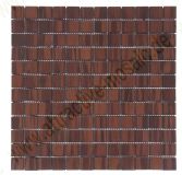 12-1081 Bambus-Mosaik 2,3*2,3*0,4 cm - Mahagoni