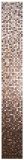 12-1666 Glas-Mosaik - 2,5*2,5*0,4 cm - Farbverlauf 245*30,5 cm - Mix-Braun