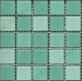 11-0273 Crystal-Mosaik 2,5*2,5*0,8 cm Mix - gr�n