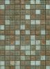 11-0161 Glasmosaik Goldstar - 2,0*2,0*0,4 cm - Klar / Wei� / Bronze