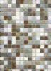 11-0182 Glasmosaik Perlmutoptik - 1,5*1,5*0,4 cm - Mix Grau