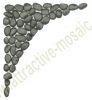 12-1210 Ecken-Set f�r Rosonen mit 100cm Durchm. - Schwarz - Popliert