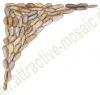 12-1125 Ecken-Set f�r Rosonen mit 100cm Durchm. - Wei� - Kiesel hochkant - Popliert