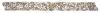 12-1181 Bord�re 10 x 100 cm aus Kieselsteinen flach - ges�gt - Wei�/Beige - Matt