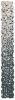 12-1190 Kieselsteinmosaik - Flach - ges�gt - Farbverlauf 240*30 cm - Wei�/Schwarz - Matt