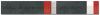 13-0295 Bord�re Materialmix Naturstein / Glas-klar / Metall -  4,0 x 30 cm - Schwarz