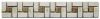 13-0388 Bord�re Antikmarmor - 4,7 x 30 cm - Botticino / Rosso Verona