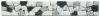 13-0412 Bord�re Antikmarmor Bruch - 4,5 x 30 cm - Bardiglio / Bianco Carrara