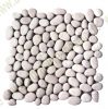 12-1116 Kieselsteinmosaik - Flach - Netz 41 x 41 cm - Wei� - Matt