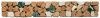 13-0414 Bord�re Antikmarmor Bruch - 4,5 x 30 cm - Rosso Verona / Botticino / Verde Alpi / Rosa Perlino