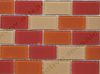 11-0101 Crystal-Mosaik 2,5*5,0*0,4 cm Brick - Mix - ocker / rot