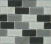 11-0102 Crystal-Mosaik 2,5*5,0*0,4 cm Brick - Mix - grau