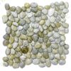 12-1114 Kieselsteinmosaik Netz 30 x 30 cm - Wei� - Poliert