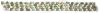 12-1156 Bord�re 10 x 100 cm aus Kieselsteinen - Wei�/Gr�n - Matt