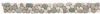 12-1936 Bord�re 10 x 100 cm aus Kieselsteinen - Flach - Mix-Wei�/Gr�n/Beige - Matt