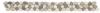 12-1942 Bord�re 10 x 100 cm aus Kieselsteinen - Flach - Mix-Grau gesprenkelt/Beige/Wei� - Matt