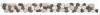 12-1944 Bord�re 10 x 100 cm aus Kieselsteinen - Flach - Mix-Wei�/Schwarz/Beige - Matt