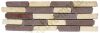 12-1692 Bord�re - Naturstein-Nachbildung - Brick - 10 x 30 cm - Mix / Wei�-Braun - Matt