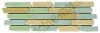 12-1711 Bord�re - Naturstein-Nachbildung - Brick - 10 x 30 cm - Mix / Gr�n - Matt