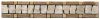 13-0391 Bord�re Antikmarmor - 5 x 30 cm - P.Onyx / Botticino / Golden Beige