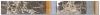 13-0292 Bord�re Materialmix Naturstein / Glas-klar / Metall -  4,0 x 30 cm - Braun
