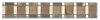 13-0268 Bord�re Materialmix Naturstein / Glas-klar / Metall -  4,7 x 30 cm - Braun