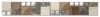 13-0278 Bord�re Materialmix Naturstein / Glas-klar / Metall -  4,7 x 34 cm - Braun