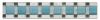 13-0270 Bord�re Materialmix Naturstein / Glas-matt / Metall -  4,7 x 30 cm - T�rkis