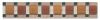 13-0271 Bord�re Materialmix Naturstein / Glas-matt / Metall -  4,7 x 30 cm - Rot