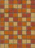 11-0259 Crystal-Mosaik 2,5*2,5*0,8 cm Mix - ocker / rot / orange